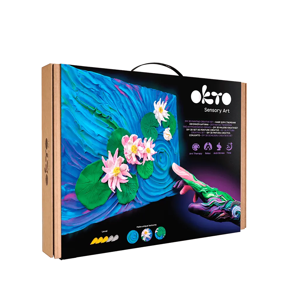 3D PICTURES Famous Masterpieces DIY 3D painting creative set ”Water lilies”