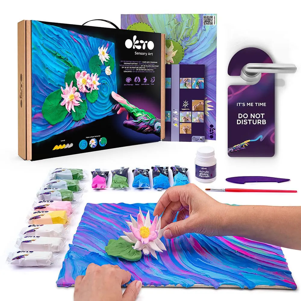 3D PICTURES Famous Masterpieces DIY 3D painting creative set ”Water lilies”