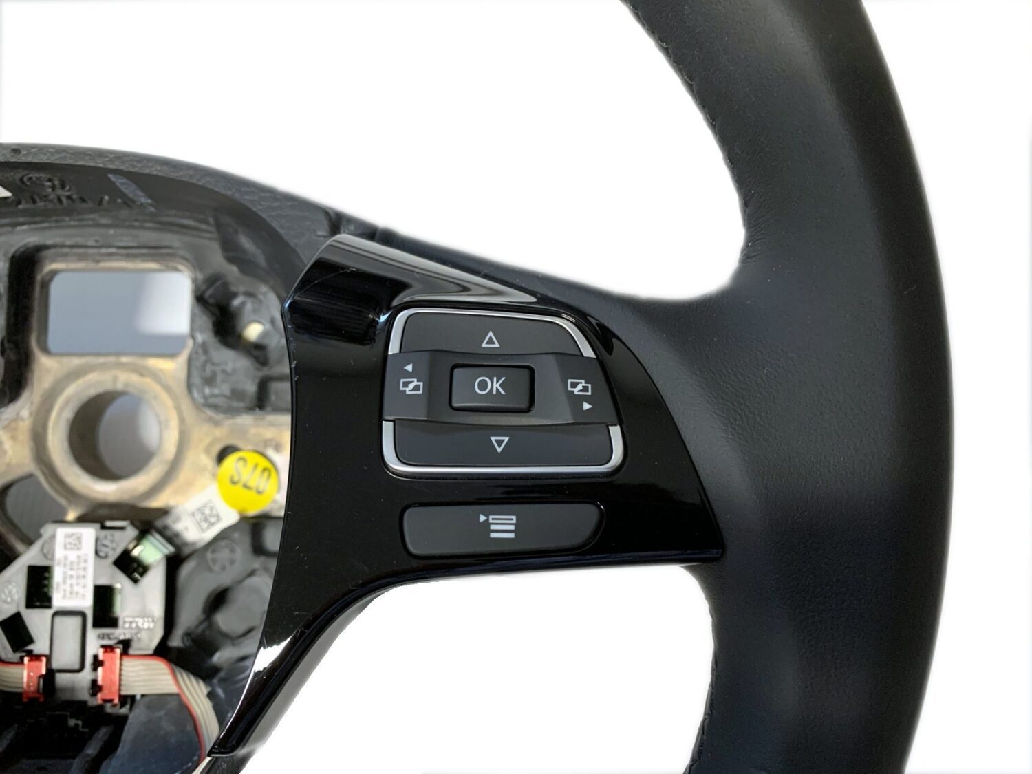 NEW OE STEERING WHEEL BLACK LEATHER VW TOUAREG 7P 2010 - 7P6419091-2