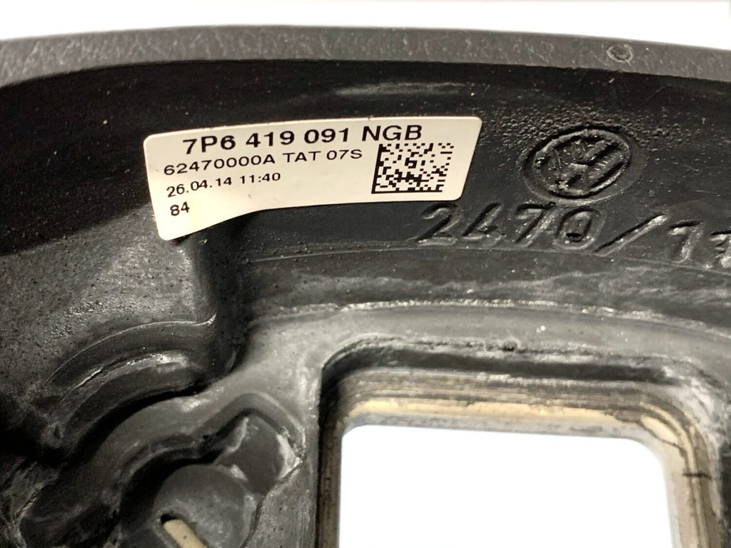 NEW OE STEERING WHEEL BLACK LEATHER VW TOUAREG 7P 2010 - 7P6419091-4