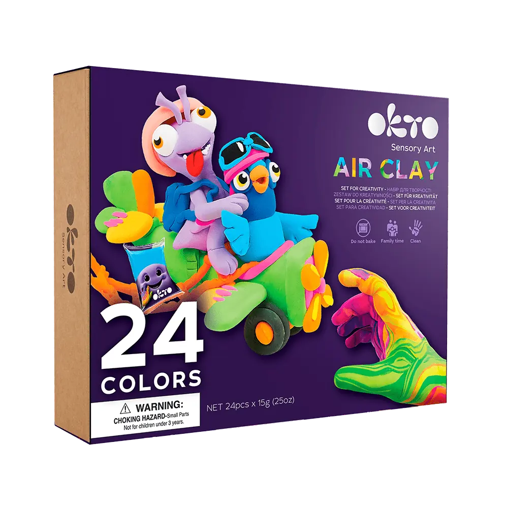 Air Dry Clay Set – 24 Colours