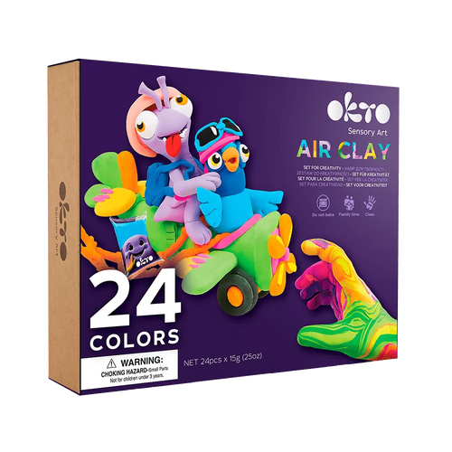 Air Dry Clay Set – 24 Colours