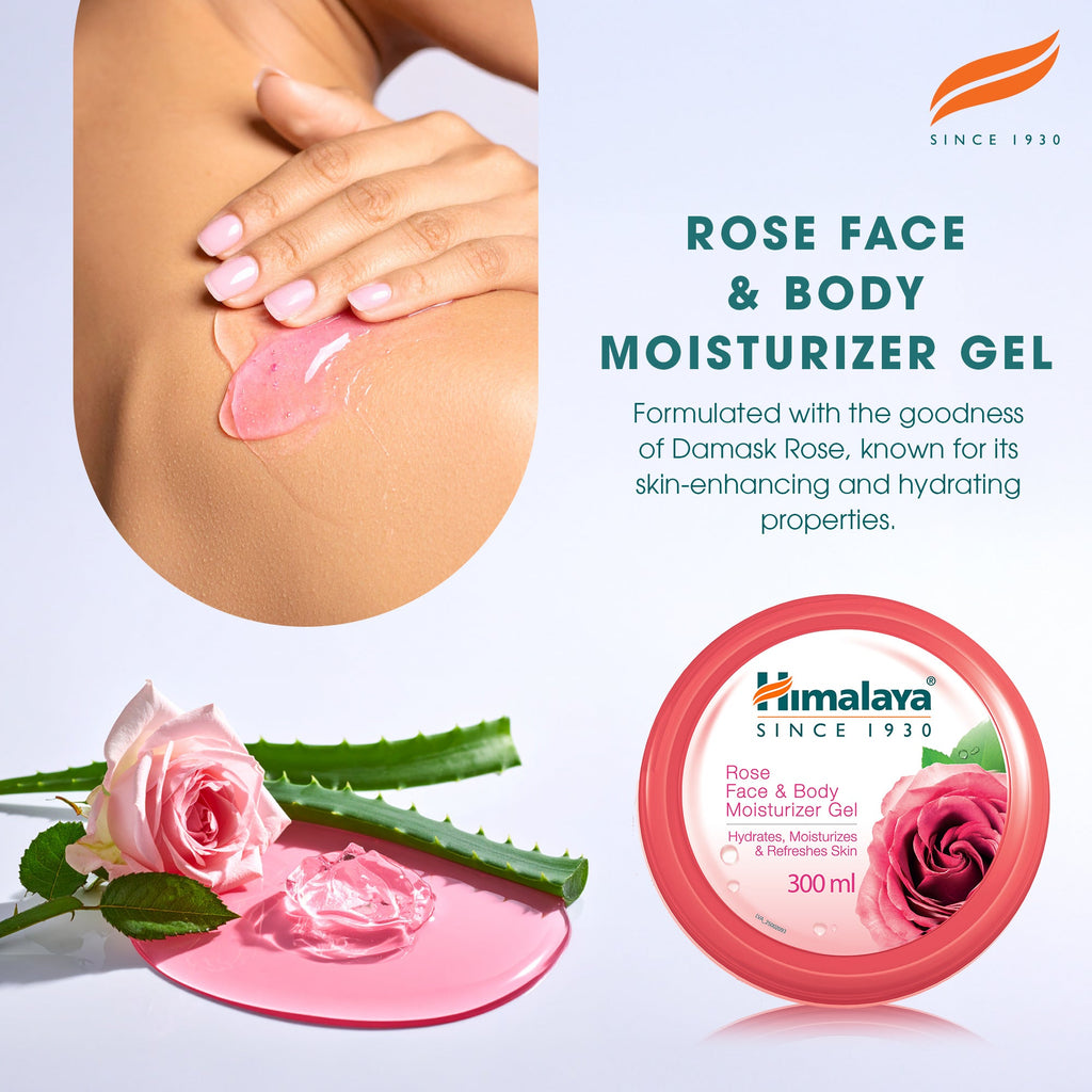 Himalaya Rose Face & Body Moisturizer Gel - 300ml-2