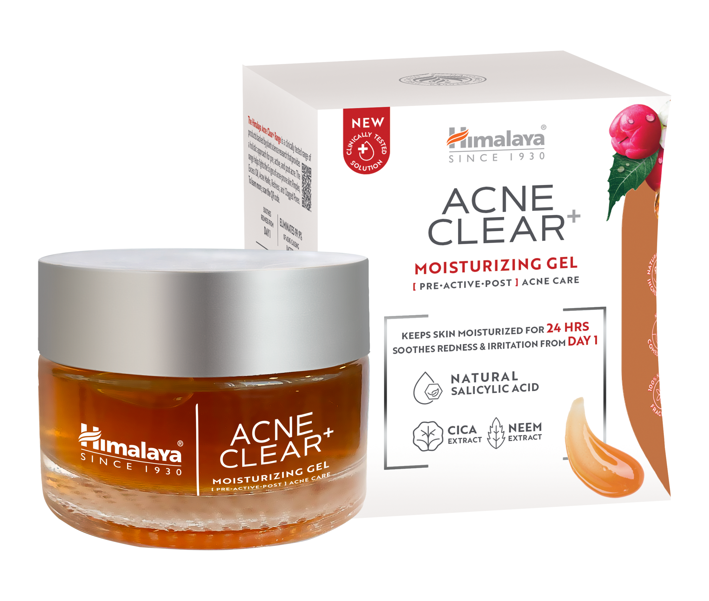 Himalaya Acne Clear+ Moisturizing Gel-0