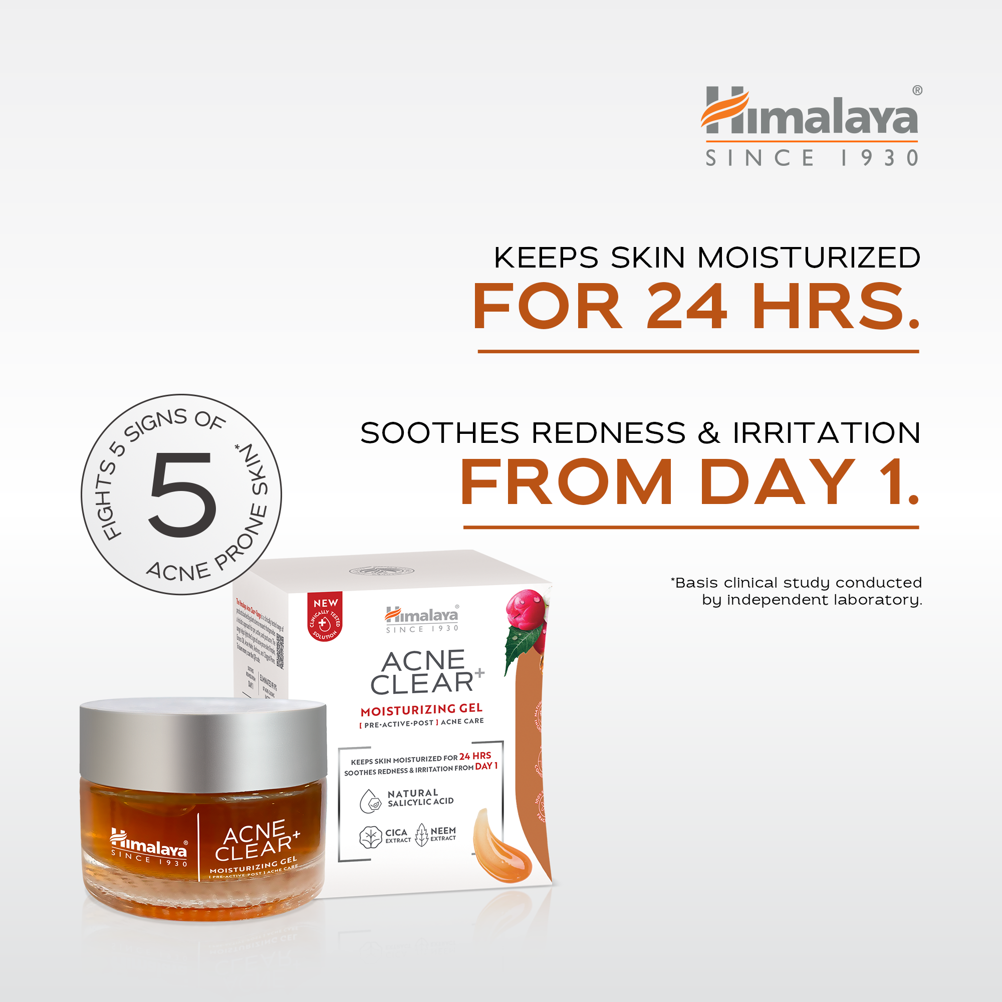 Himalaya Acne Clear+ Moisturizing Gel-1