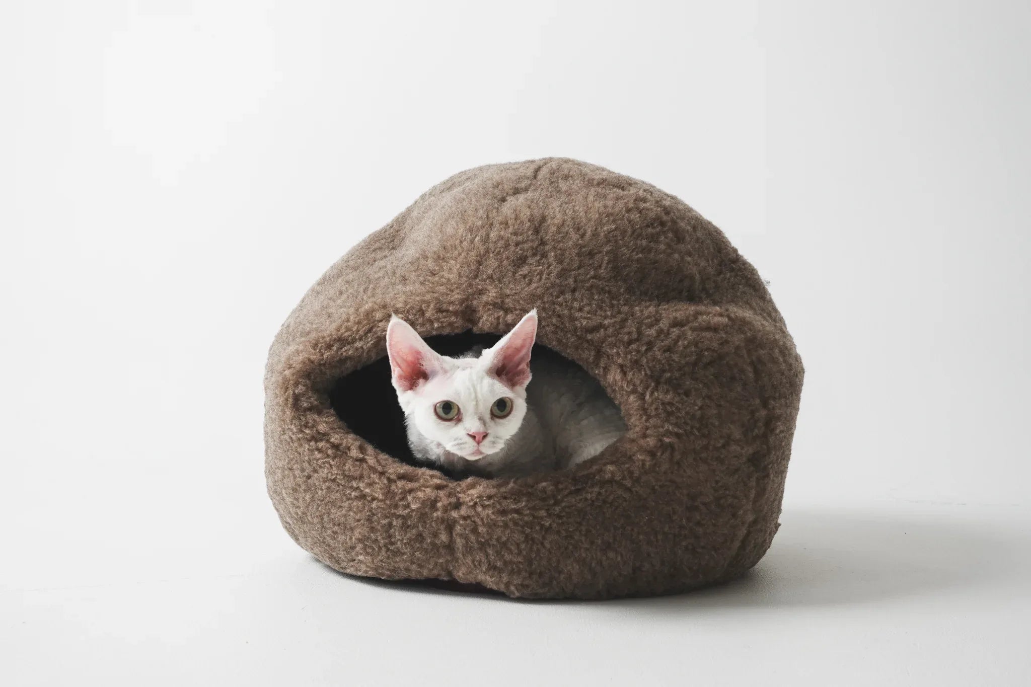 Nest Natural Woolen Pet Bed - Beige-1