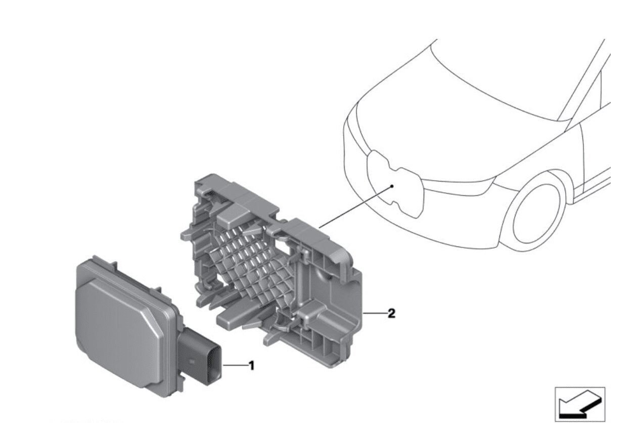 NOWY ORYGINALNY RADAR ACC BMW 66315A52CF9-01 MMR-30 5 G60 7 i7 G70 2 U06 Serie X U11 X1 / X2 iX I20 U06 U11 G05 G06 G07 - 5A52CF9-2