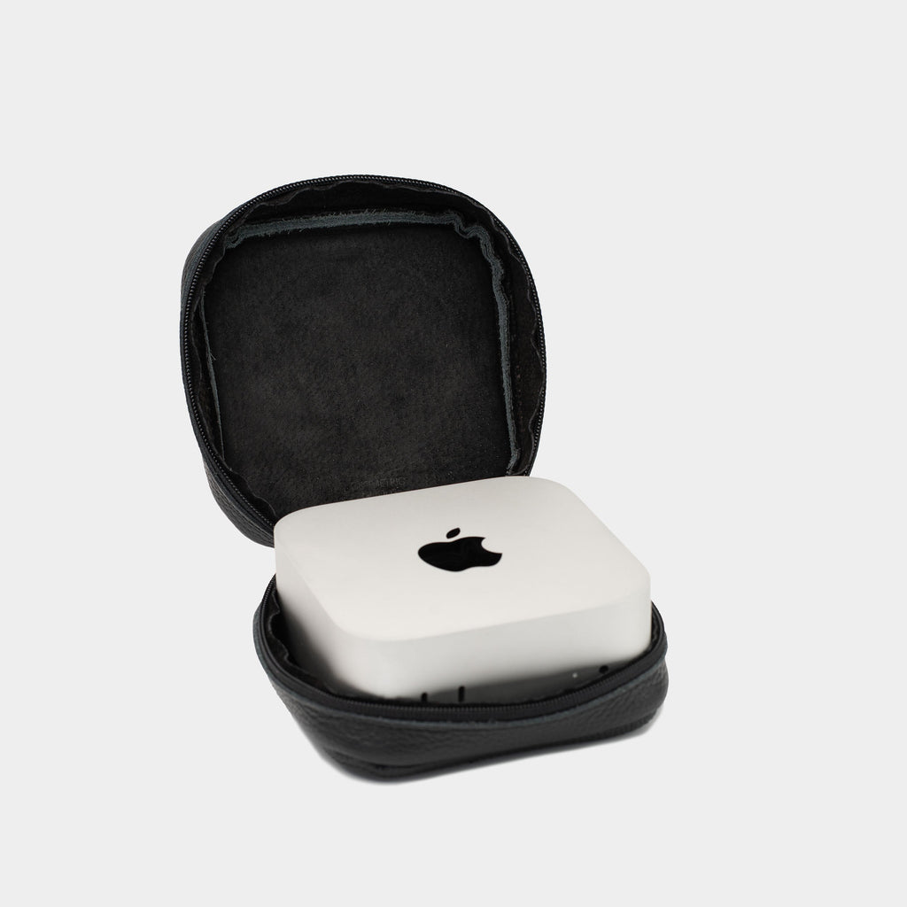 Flat-Grain Leather Case for Mac Mini