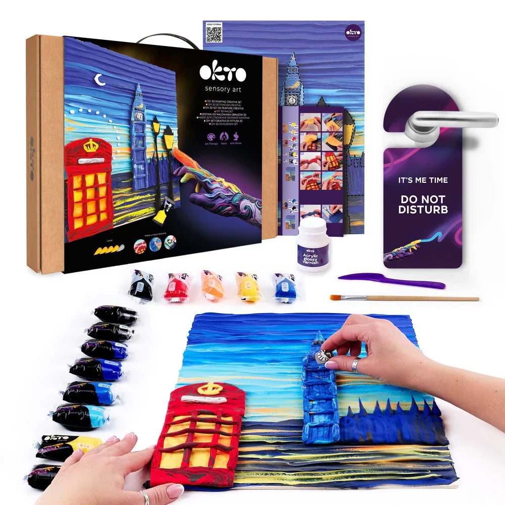 3D PICTURES TRAVEL DIY 3D Painting OKTO #London City Big Ben